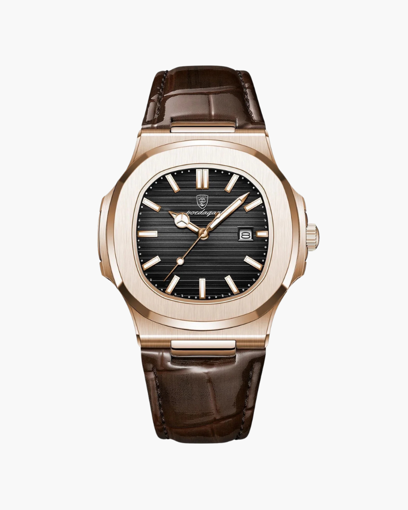 Analogue Leather Strap Watch fo Men | Sebastian