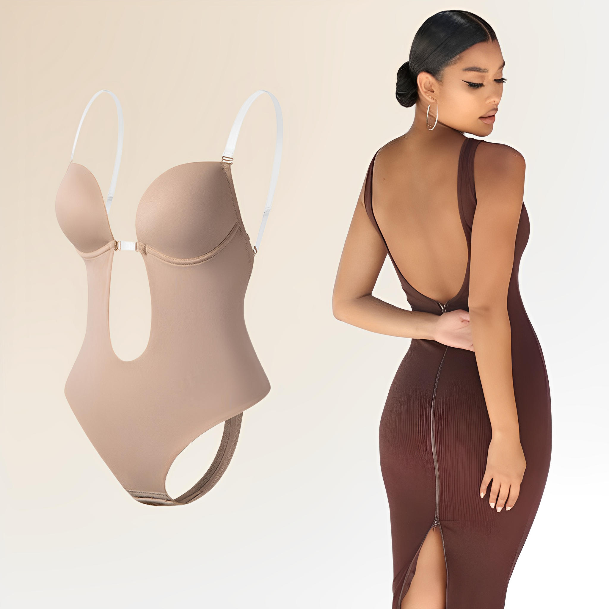 Backless Bodysuit Bra Chic Style For Women | Liora 1