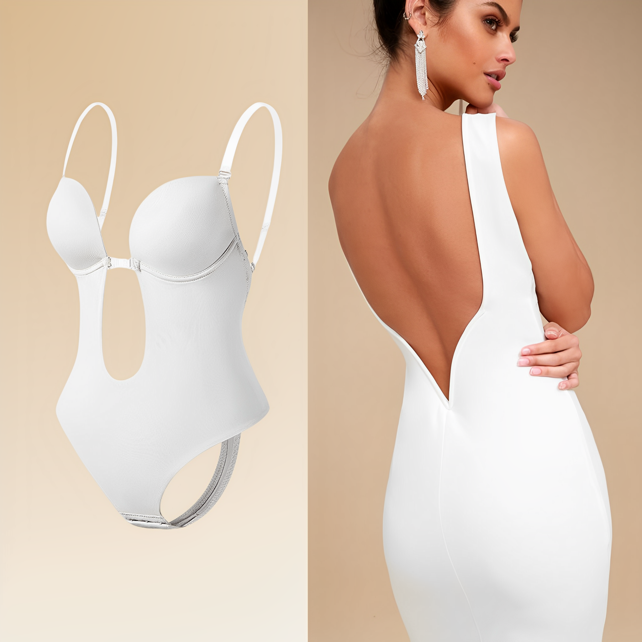 Backless Bodysuit Bra Chic Style For Women | Liora 2