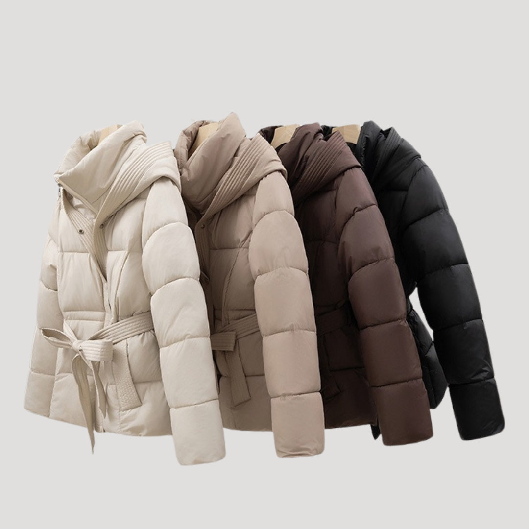 Belted Puffer Jacket Stylish Design For Women | Zanthea 7