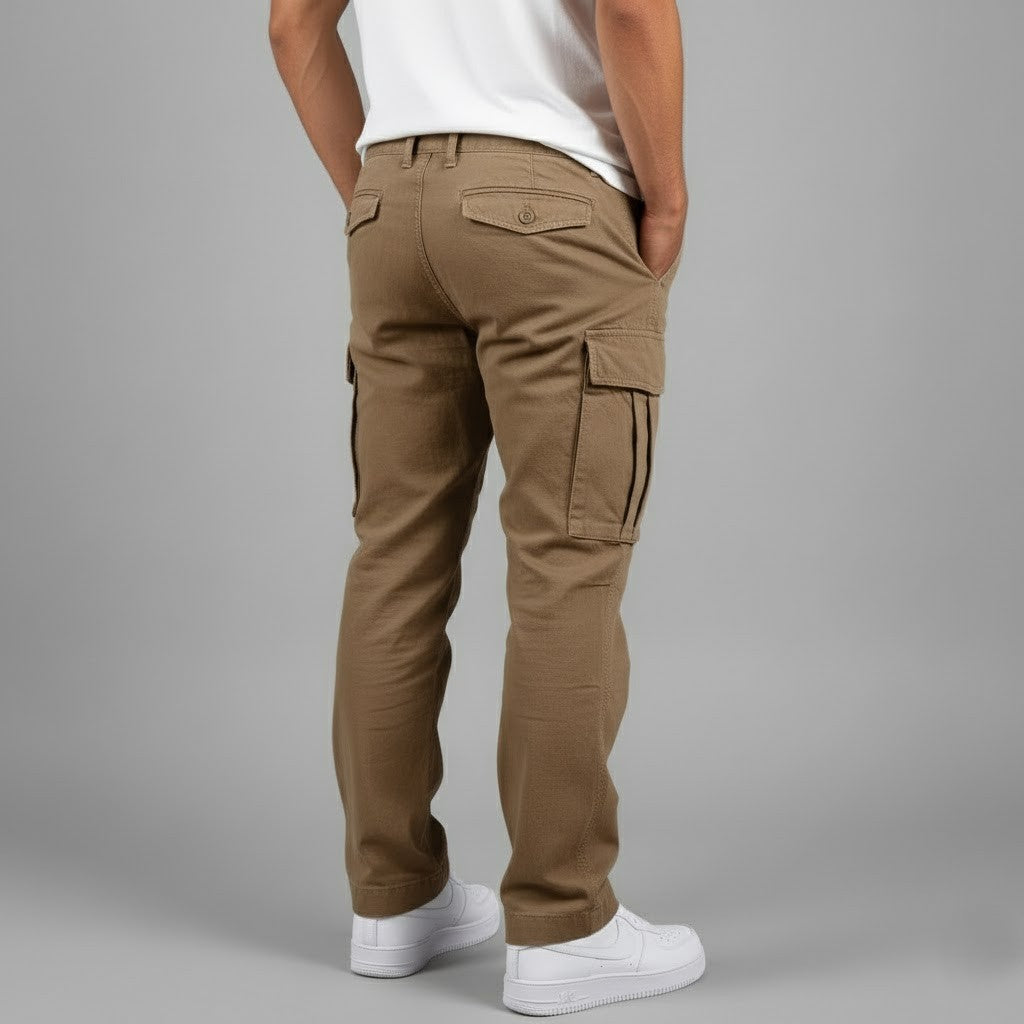 Bendro | Relaxed Fit Black Cargo Pants with Side Pockets 3