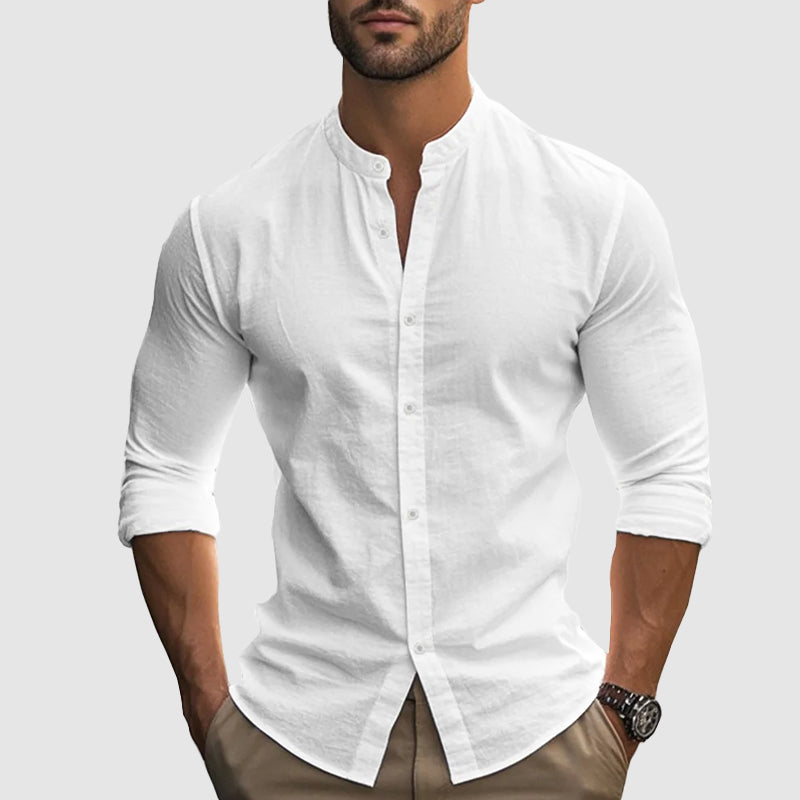 Breezy Linen Shirt Stylish Design For Men | Jorven 0