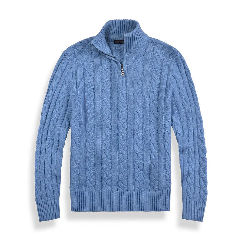 Cable Knit Half-Zip Sweater for Men | Elias