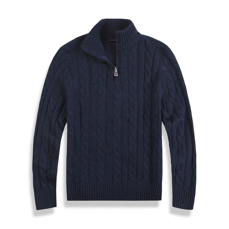 Cable Knit Half-Zip Sweater for Men | Elias