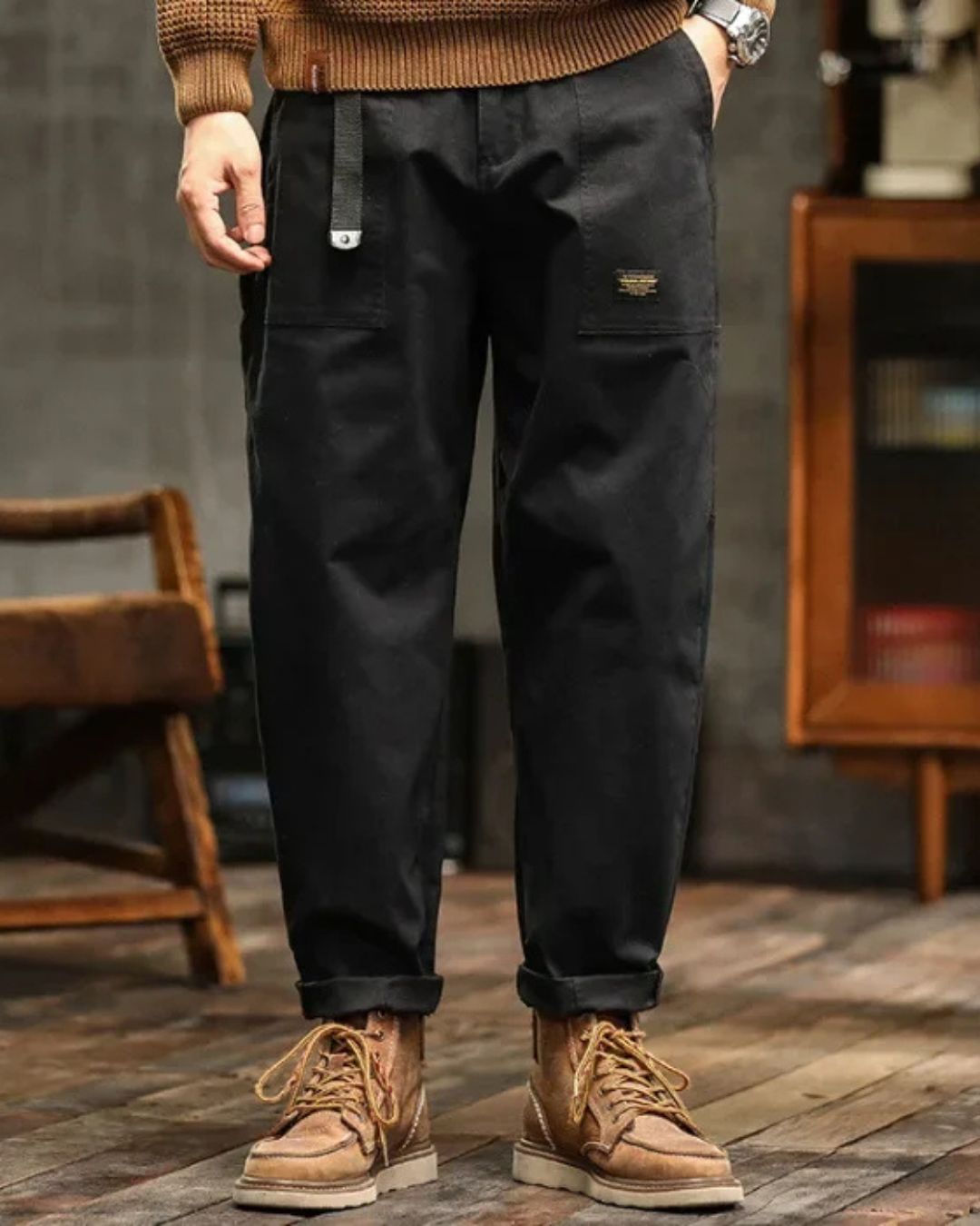 Cairo | Cargo Straight Leg Utility Trousers 4