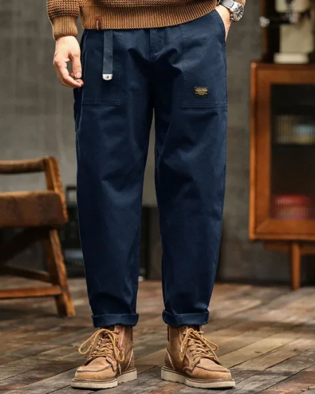 Cairo | Cargo Straight Leg Utility Trousers 6