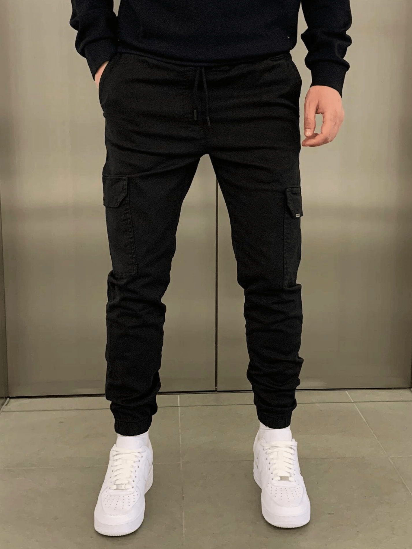 Caro | Skinny Cargo Joggers with Drawstring 0