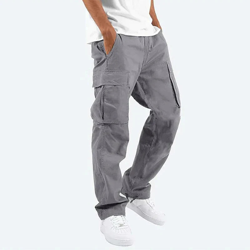 Caro | Straight Fit Black Cargo Pants with Pockets 3