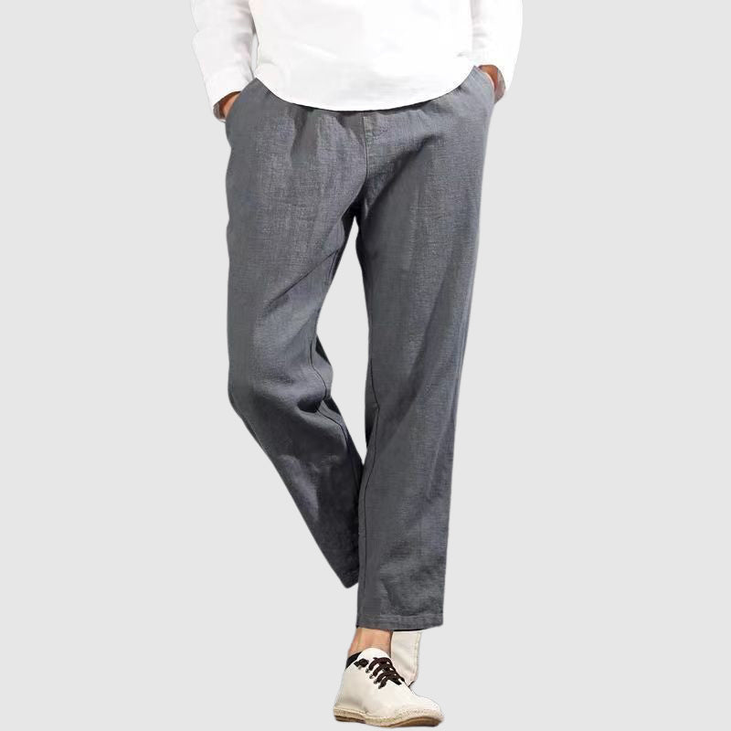 Casual Linen Drawstring Pants for Men | Trevor
