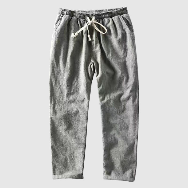 Casual Linen Drawstring Pants for Men | Trevor