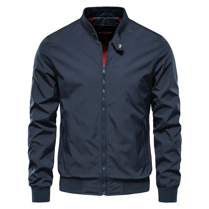 Classic Bomber Jacket with Zipper Closure for Men | Hunter