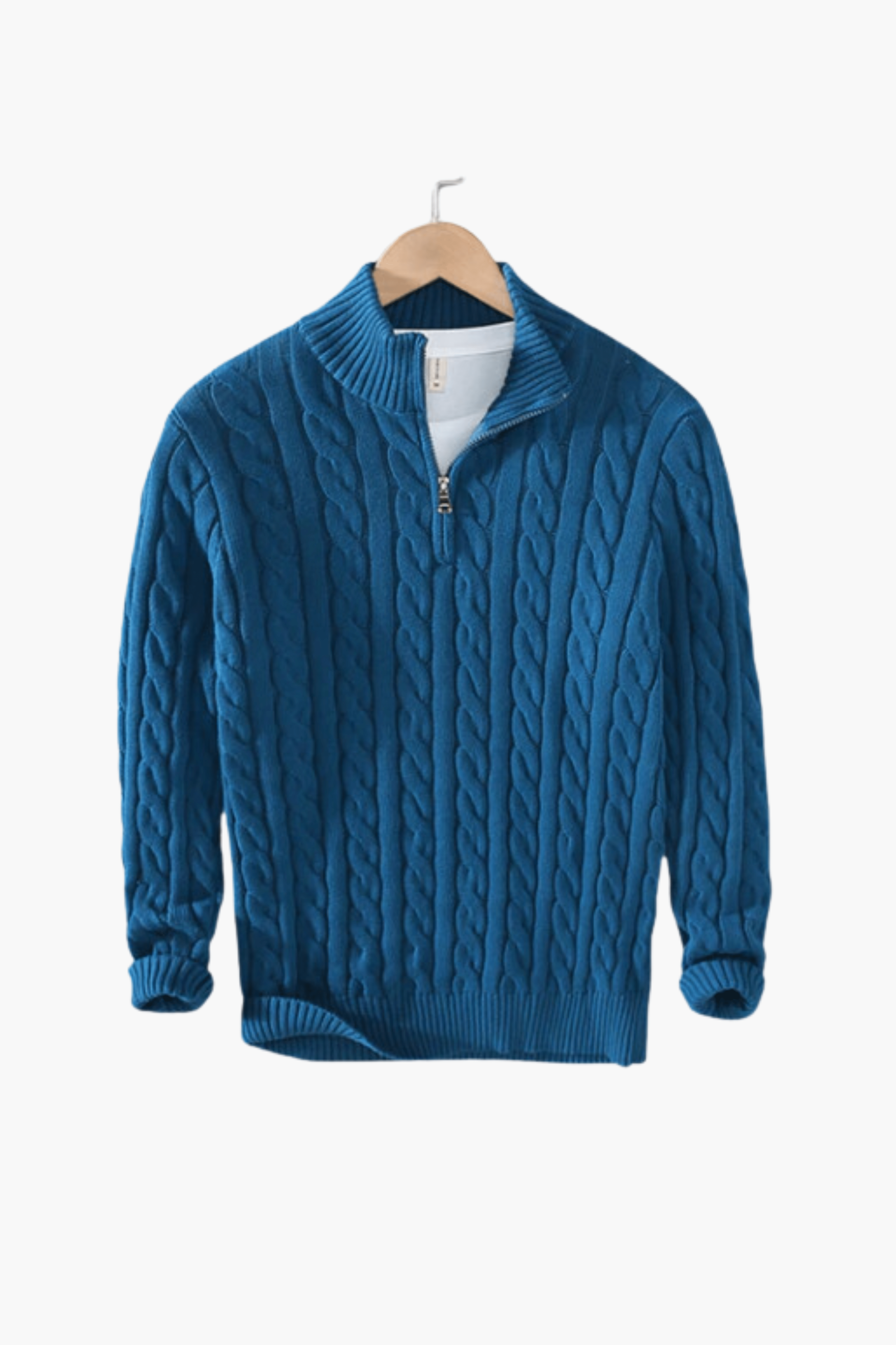Classic Cable Knit Half-Zip Sweater for Men | Kobe