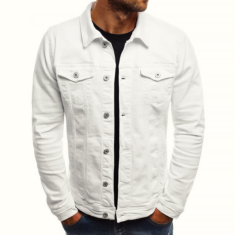 Classic Denim-Inspired Casual Jacket for Men | Teofilo