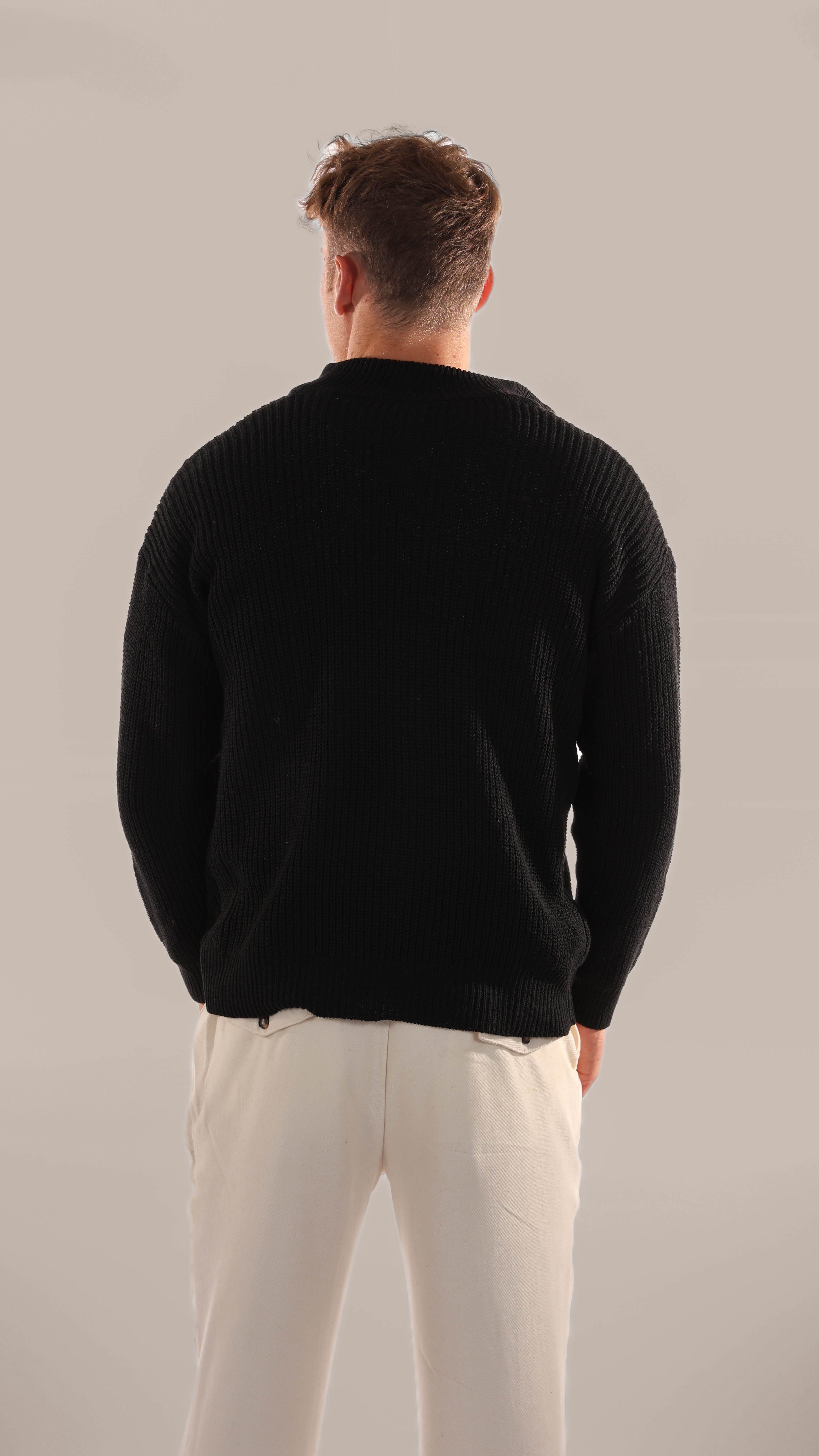 Classic Half-Zip Knit Pullover Sweater for Men | Mark