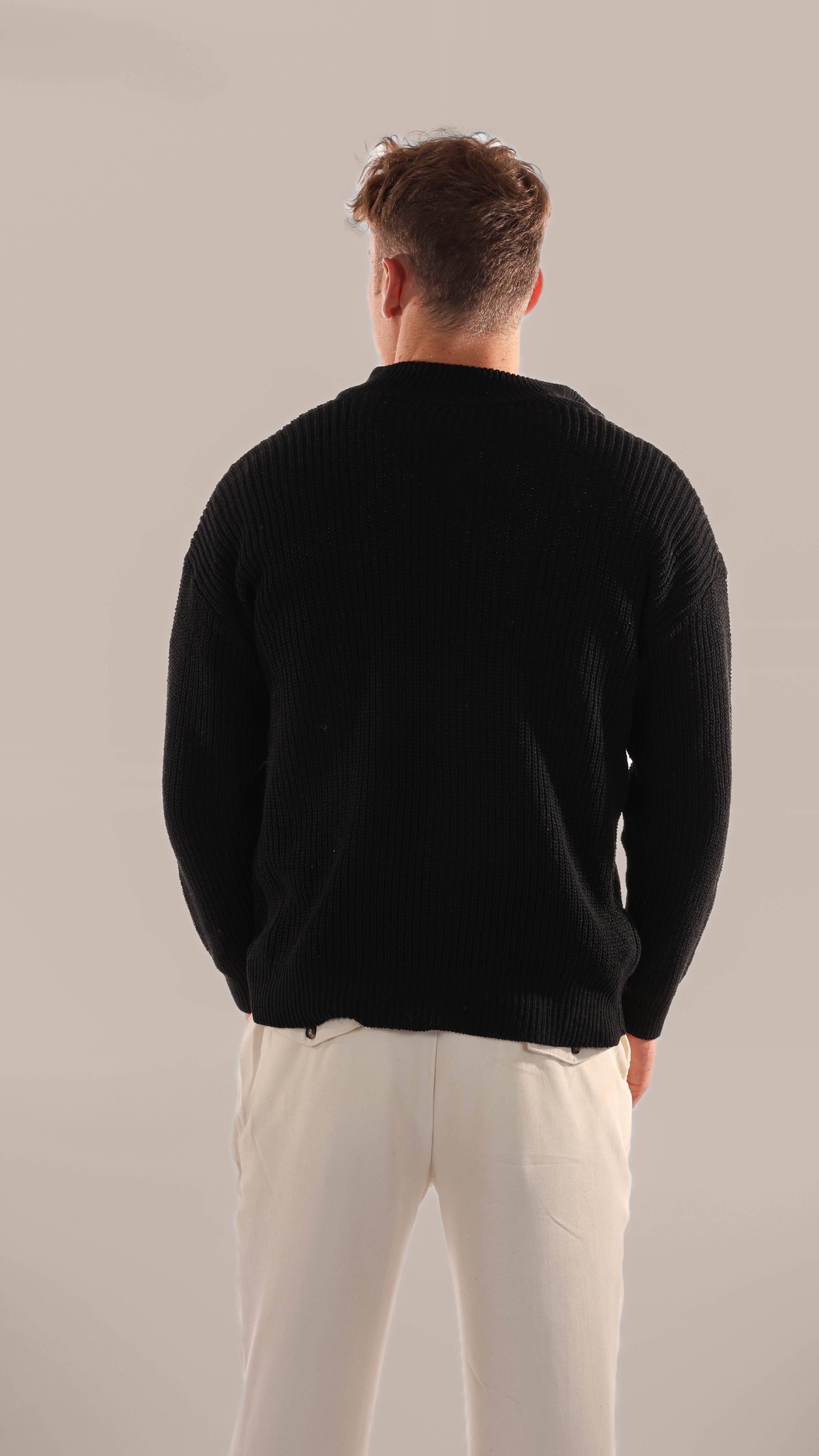 Classic Half-Zip Knit Pullover Sweater for Men | Mark