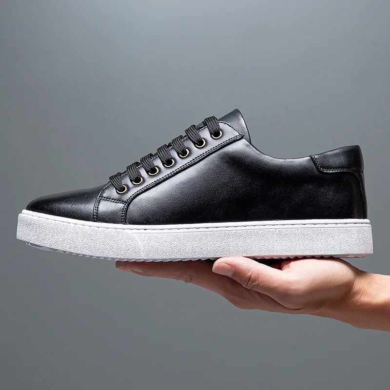 Classic Leather Low-Top Sneakers with Comfortable Sole for Men | Hugo