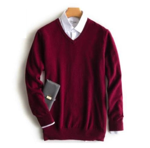 Classic V-Neck and Crew Neck Cashmere Blend Sweater for Men | Hugo
