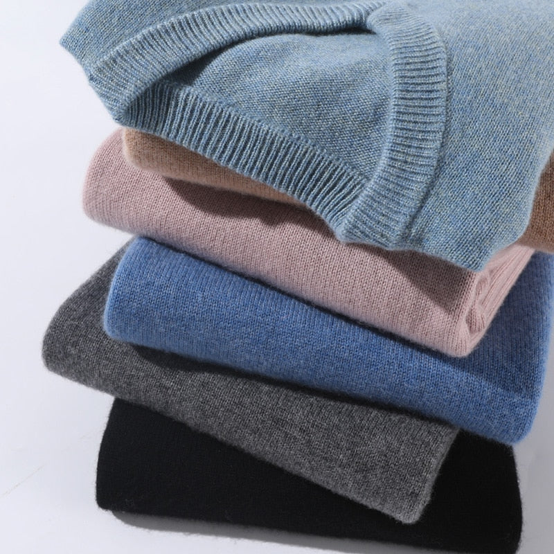 Classic V-Neck and Crew Neck Cashmere Blend Sweater for Men | Hugo