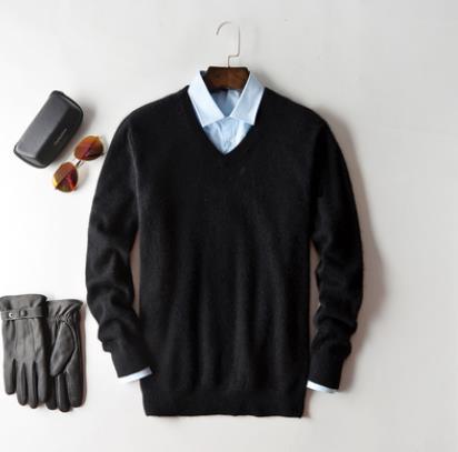 Classic V-Neck and Crew Neck Cashmere Blend Sweater for Men | Hugo