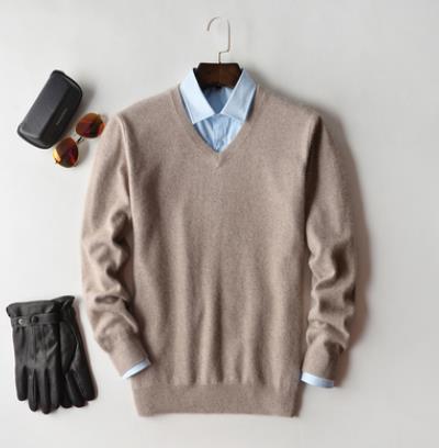 Classic V-Neck and Crew Neck Cashmere Blend Sweater for Men | Hugo