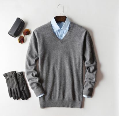 Classic V-Neck and Crew Neck Cashmere Blend Sweater for Men | Hugo