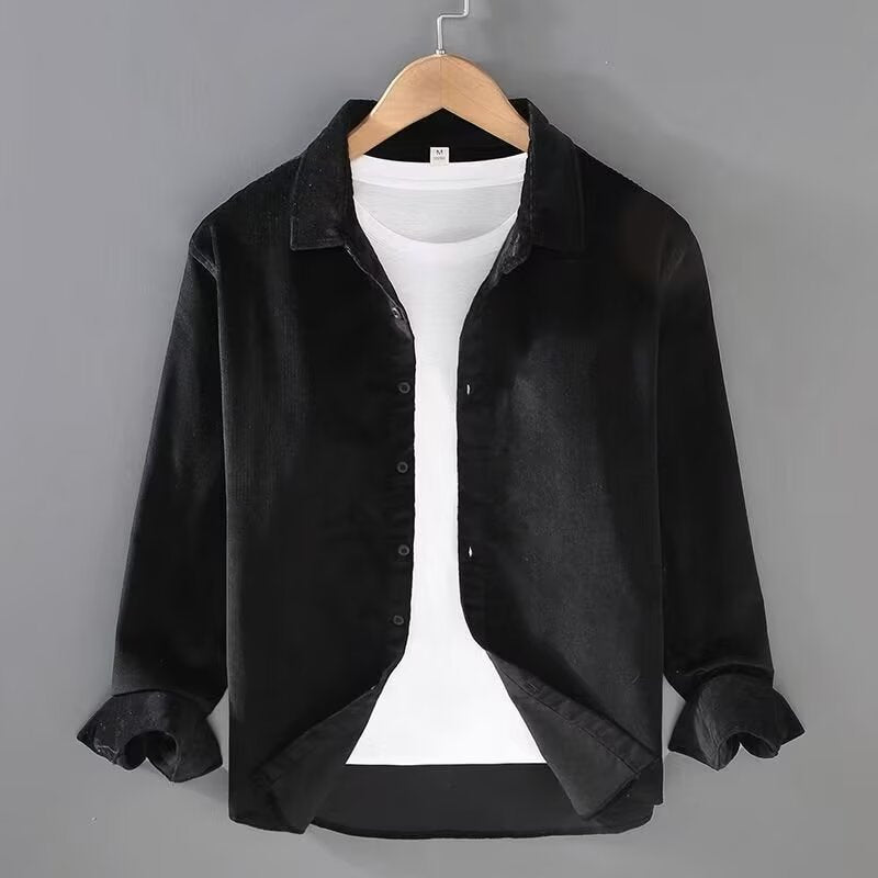 Corduroy Long-Sleeve Shirt For Men | Jorven 3