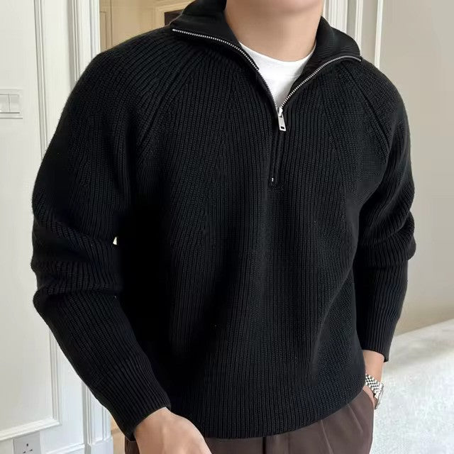 Cotton Quarter Zip Sweater for Men | Verona