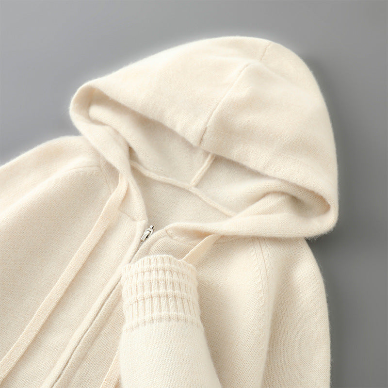 Cozy Knit Zip-Up Hoodie for Men | Adrian