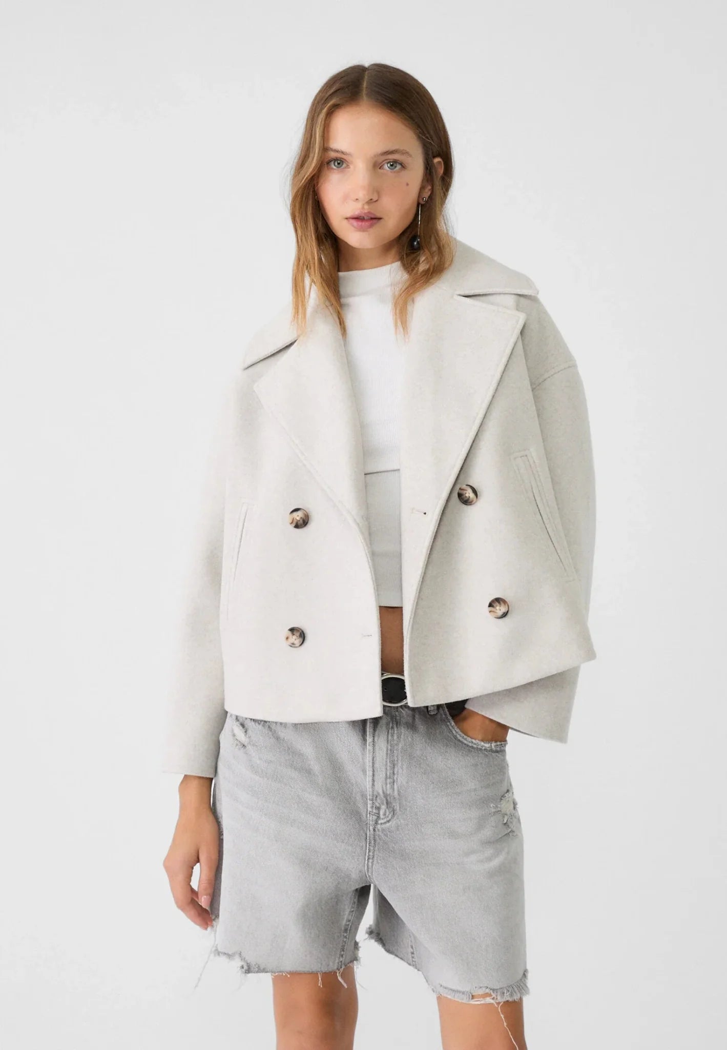Cropped Double-Breasted Jacket Stylish Fit For Women | Marvella 1