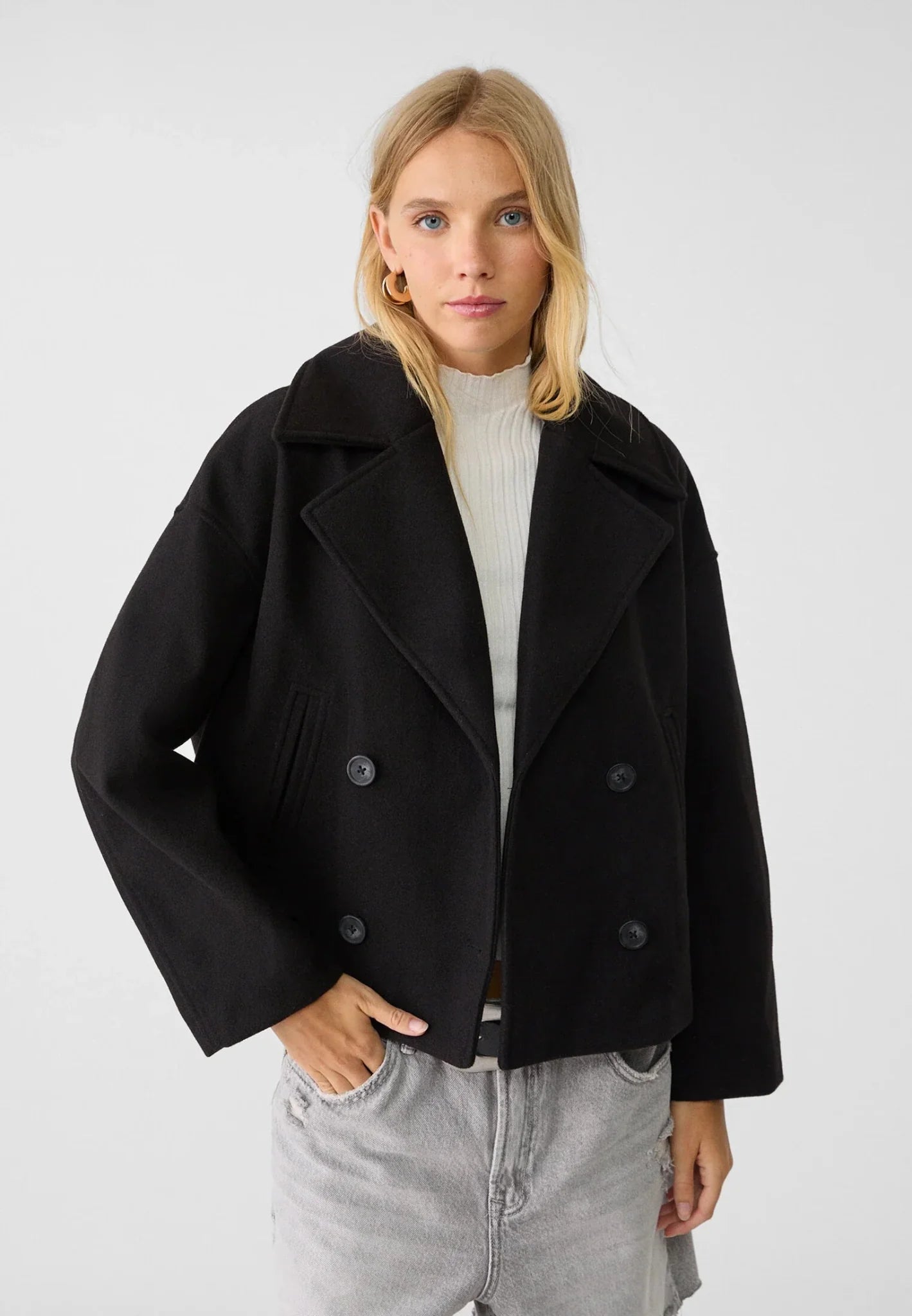 Cropped Double-Breasted Jacket Stylish Fit For Women | Marvella 2