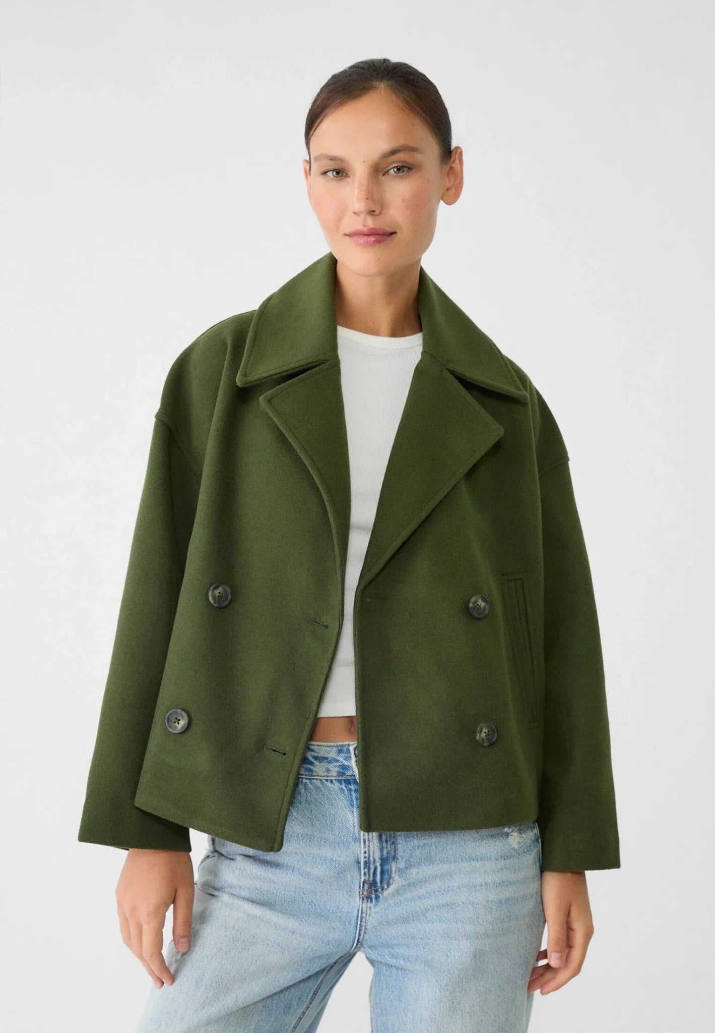 Cropped Double-Breasted Jacket Stylish Fit For Women | Marvella 3