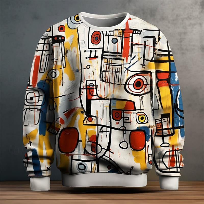 Geometric Pattern Sweater For Men | Lirven 0
