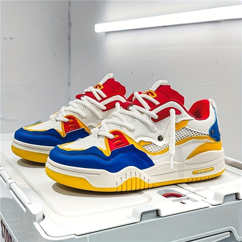 Glimmer | Geometric Pattern Black Sport Sneakers 3