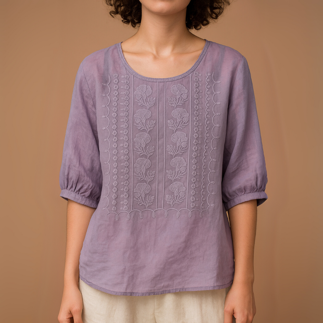 Gossamer Linen Shirt Airy Style For Women | Trelia 1