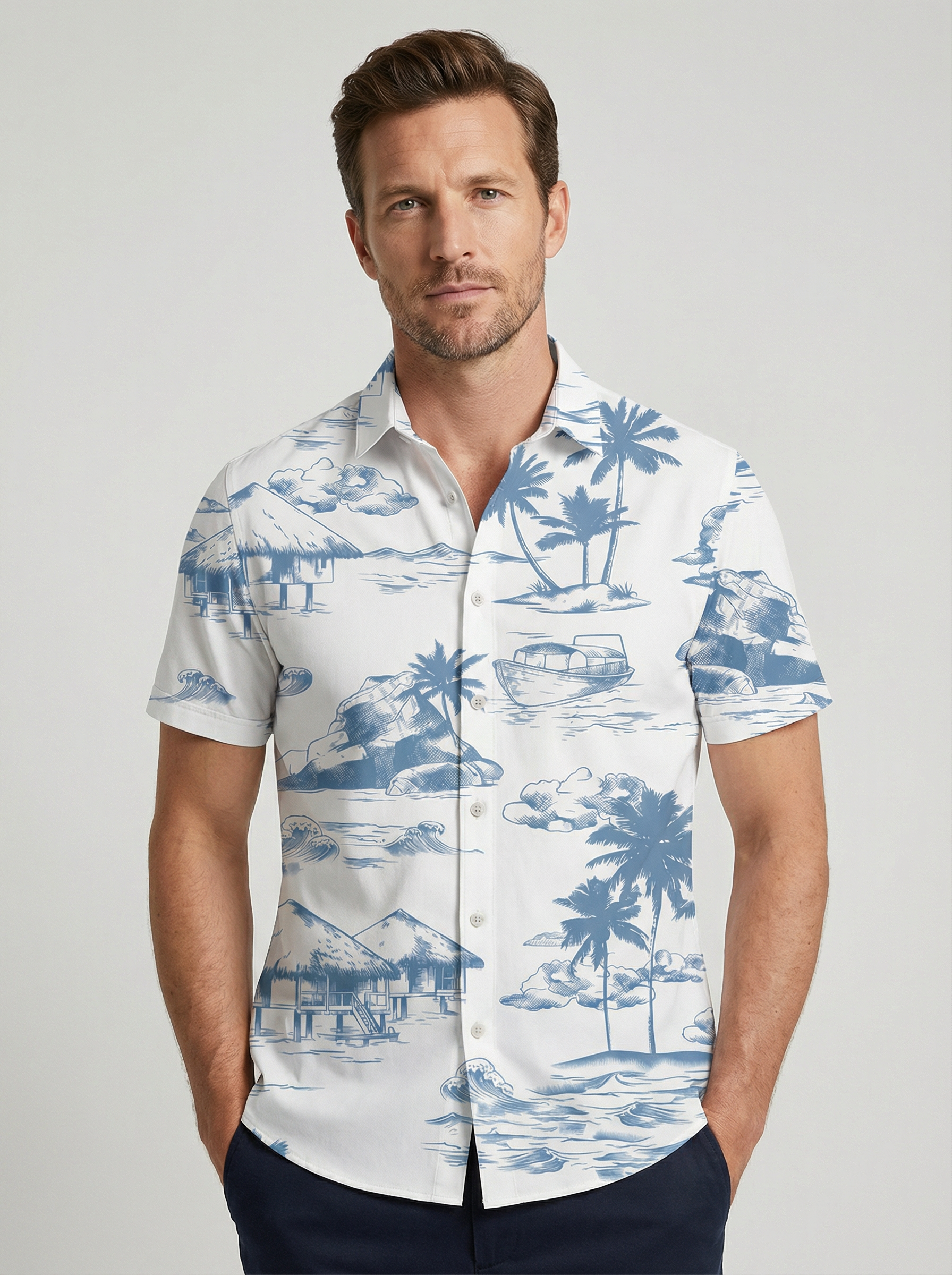 Havana | Hawaiian Print Short Sleeve Shirt