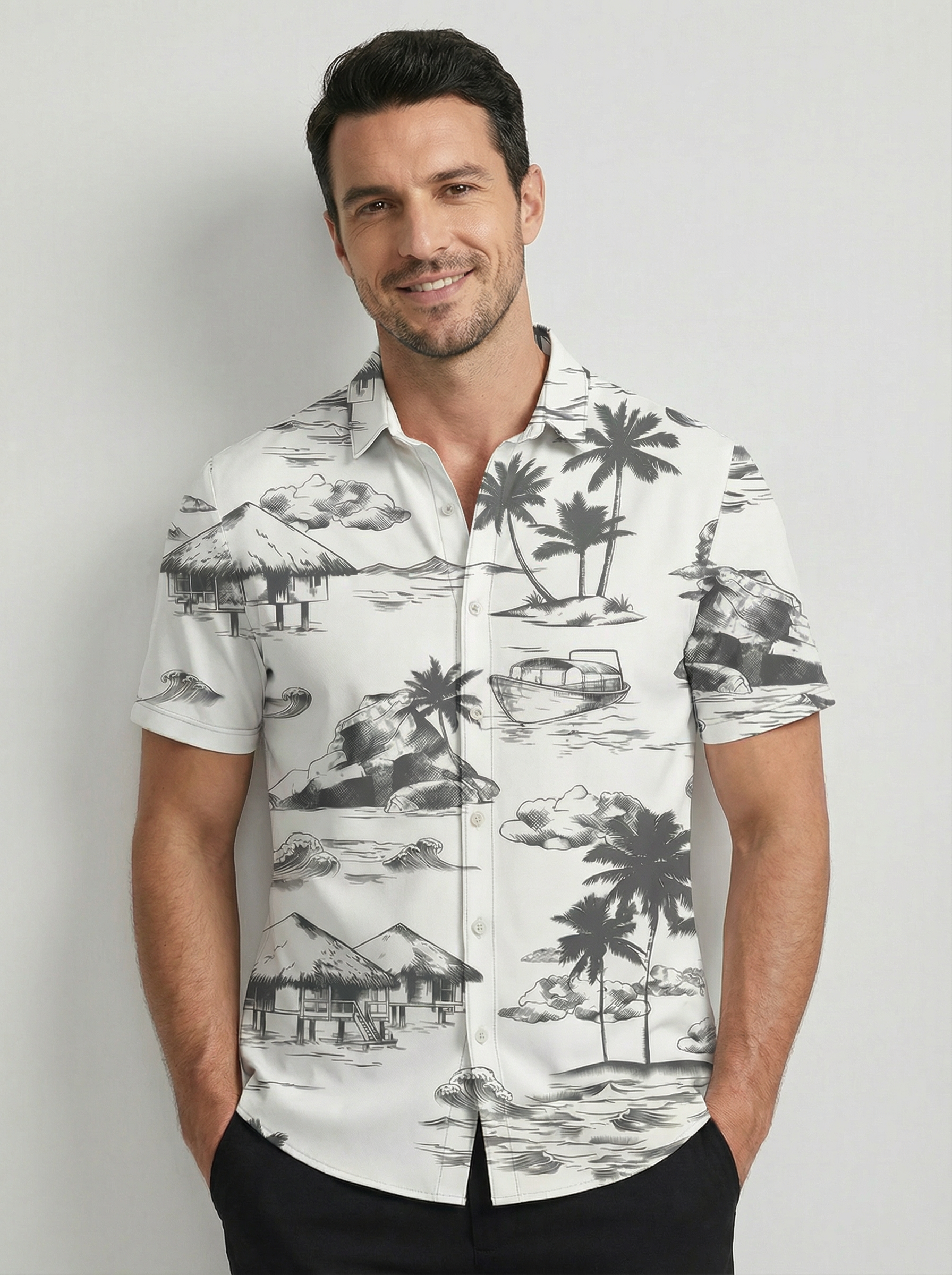 Havana | Hawaiian Print Short Sleeve Shirt