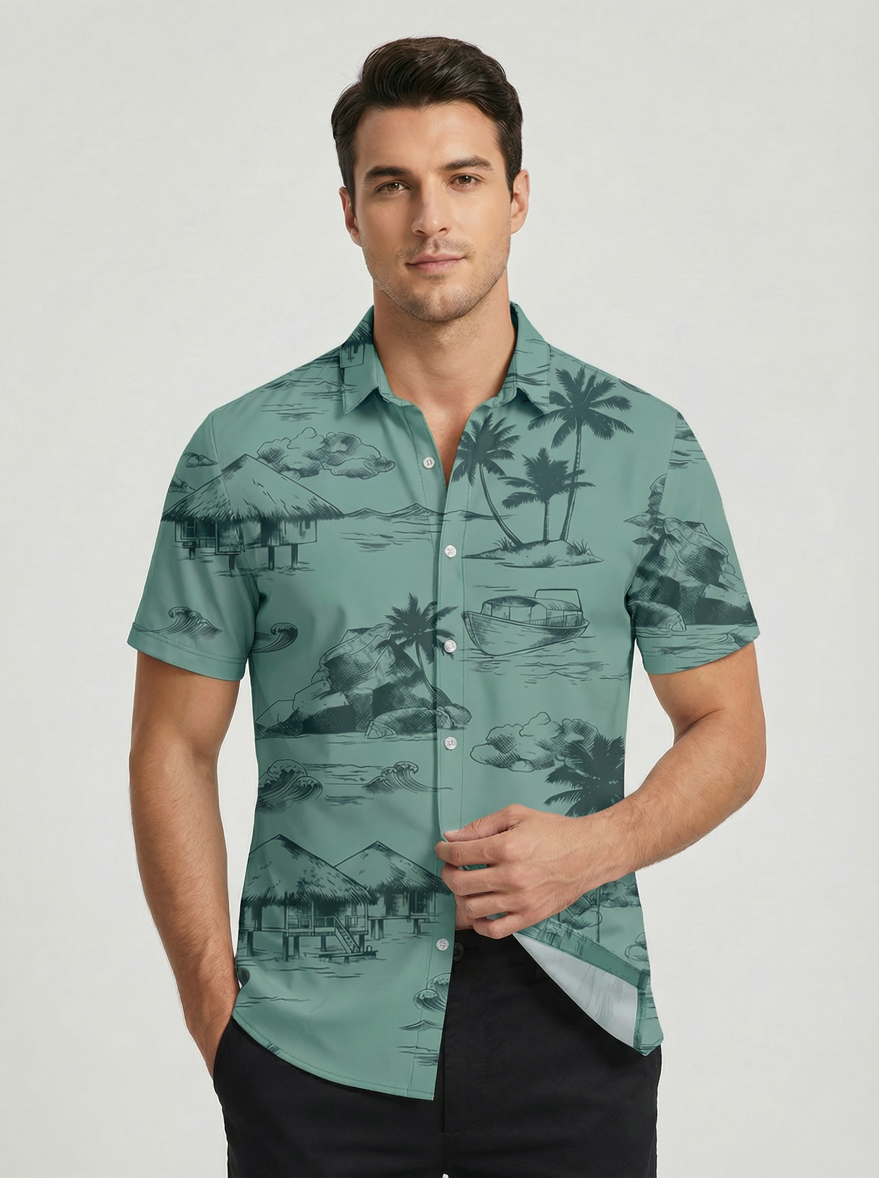 Havana | Hawaiian Print Short Sleeve Shirt
