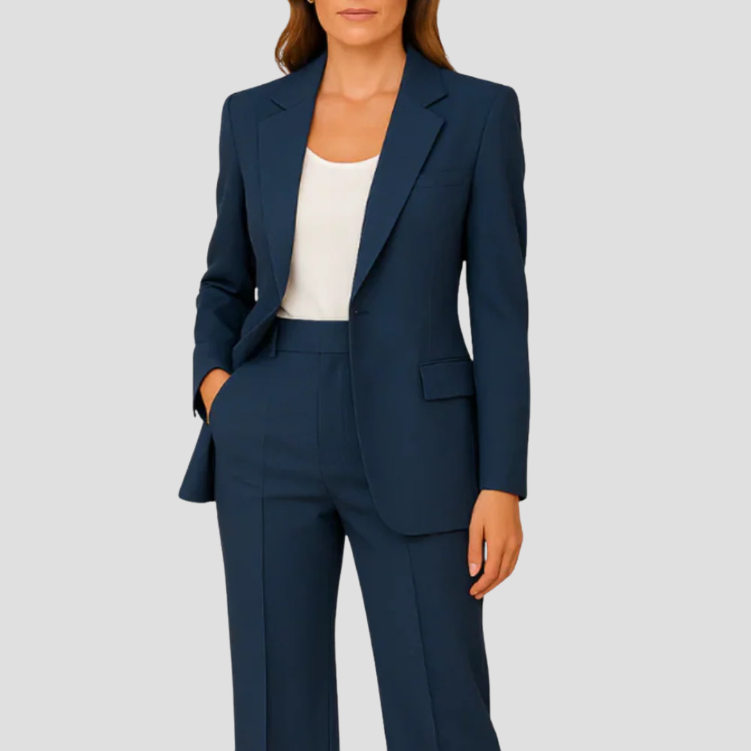 Jasmina | Tailored Suit Set with Long Blazer 0