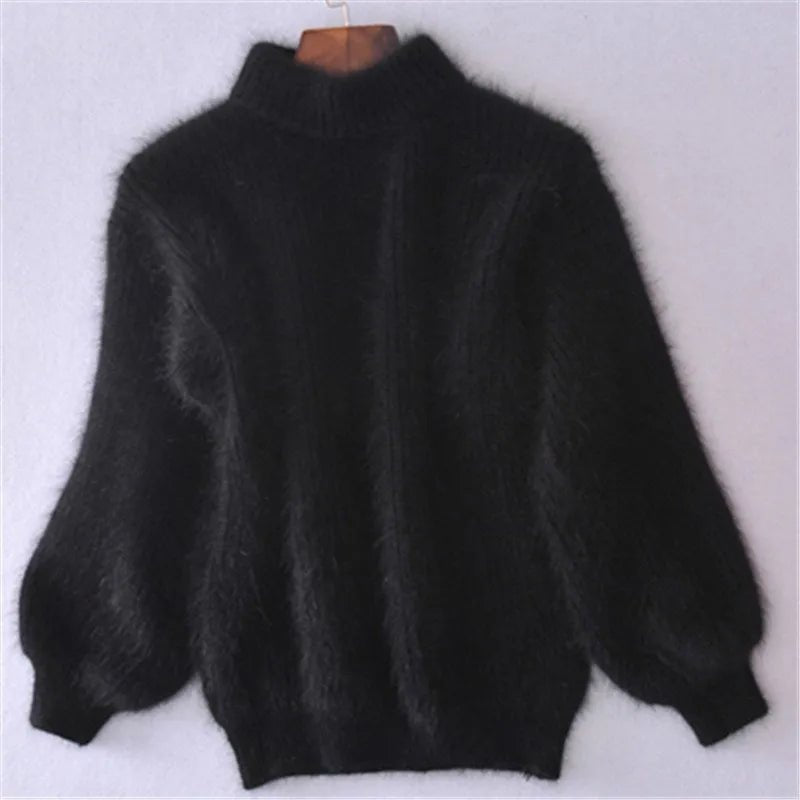 Knitted Angora Sweater Stylish Fit For Women | Vesperi 8