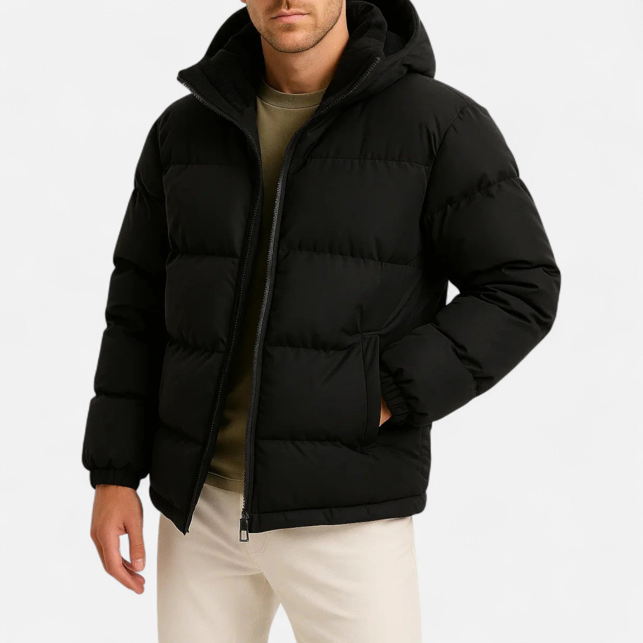 Lightweight Hooded Puffer Jacket For Men | Jorven 0