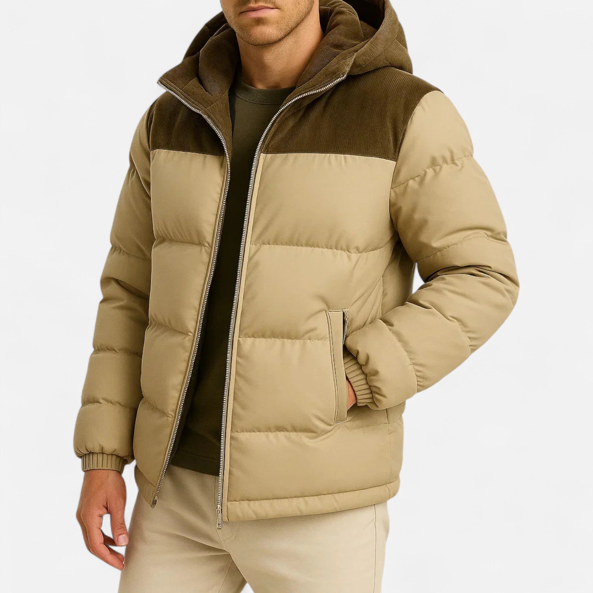 Lightweight Hooded Puffer Jacket For Men | Jorven 1