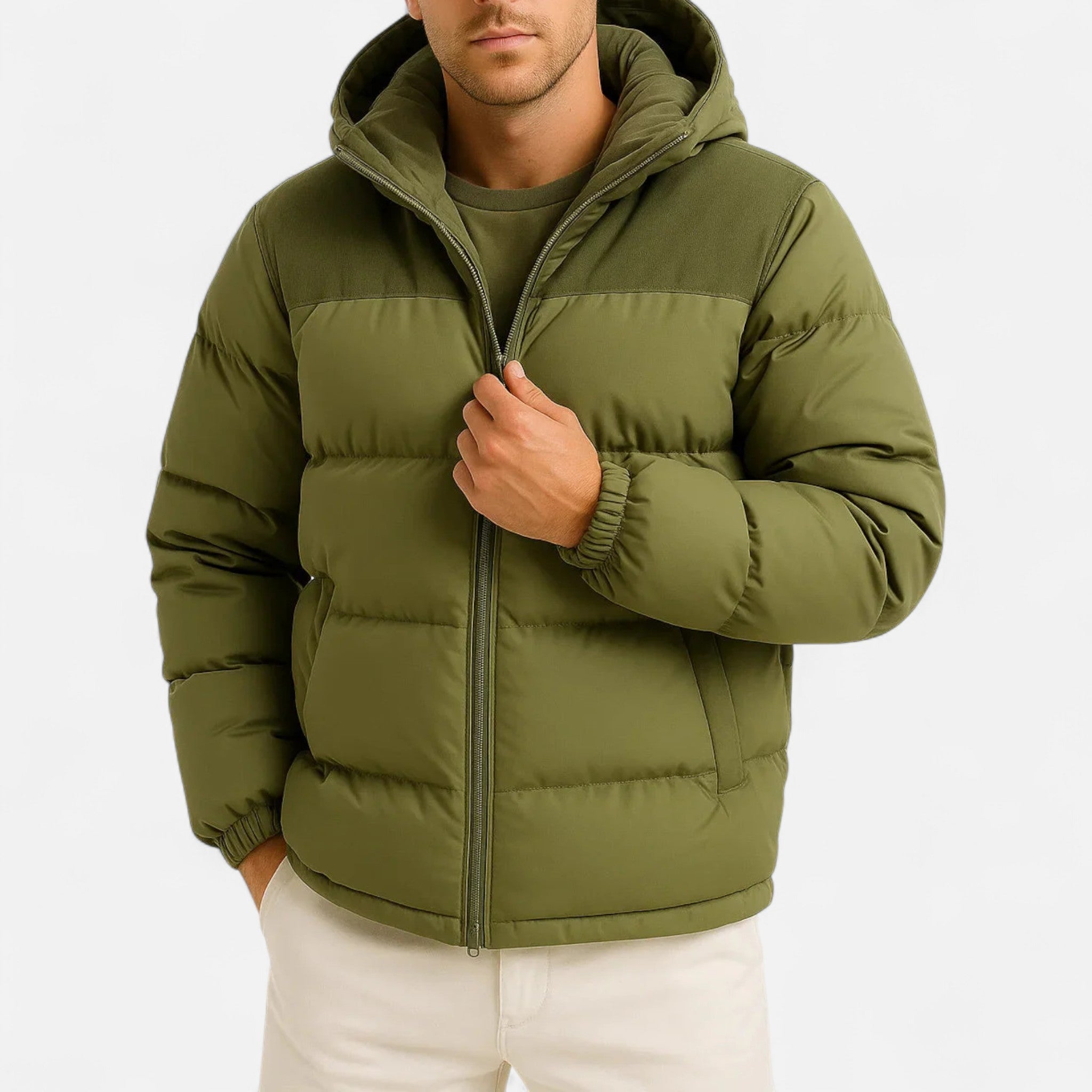 Lightweight Hooded Puffer Jacket For Men | Jorven 3