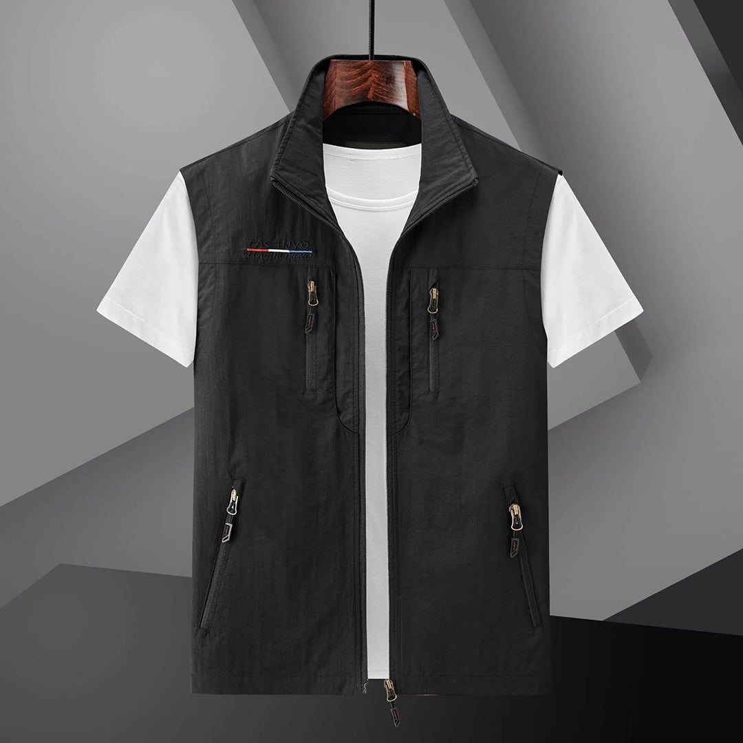 Lightweight Multi-Pocket Zipper Vest for Men | Harry