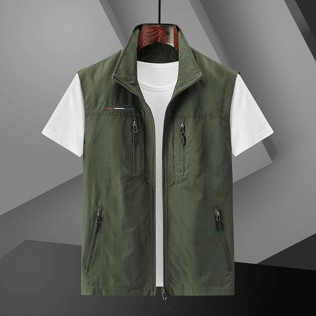 Lightweight Multi-Pocket Zipper Vest for Men | Harry