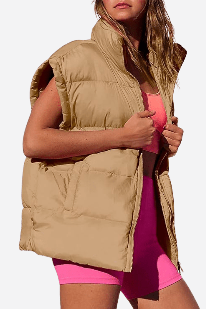 Lightweight Puffer Vest For Women | Calina 1