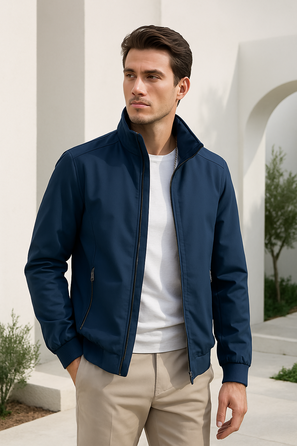 Lightweight Zip-Up Casual Jacket for Men | Jameson