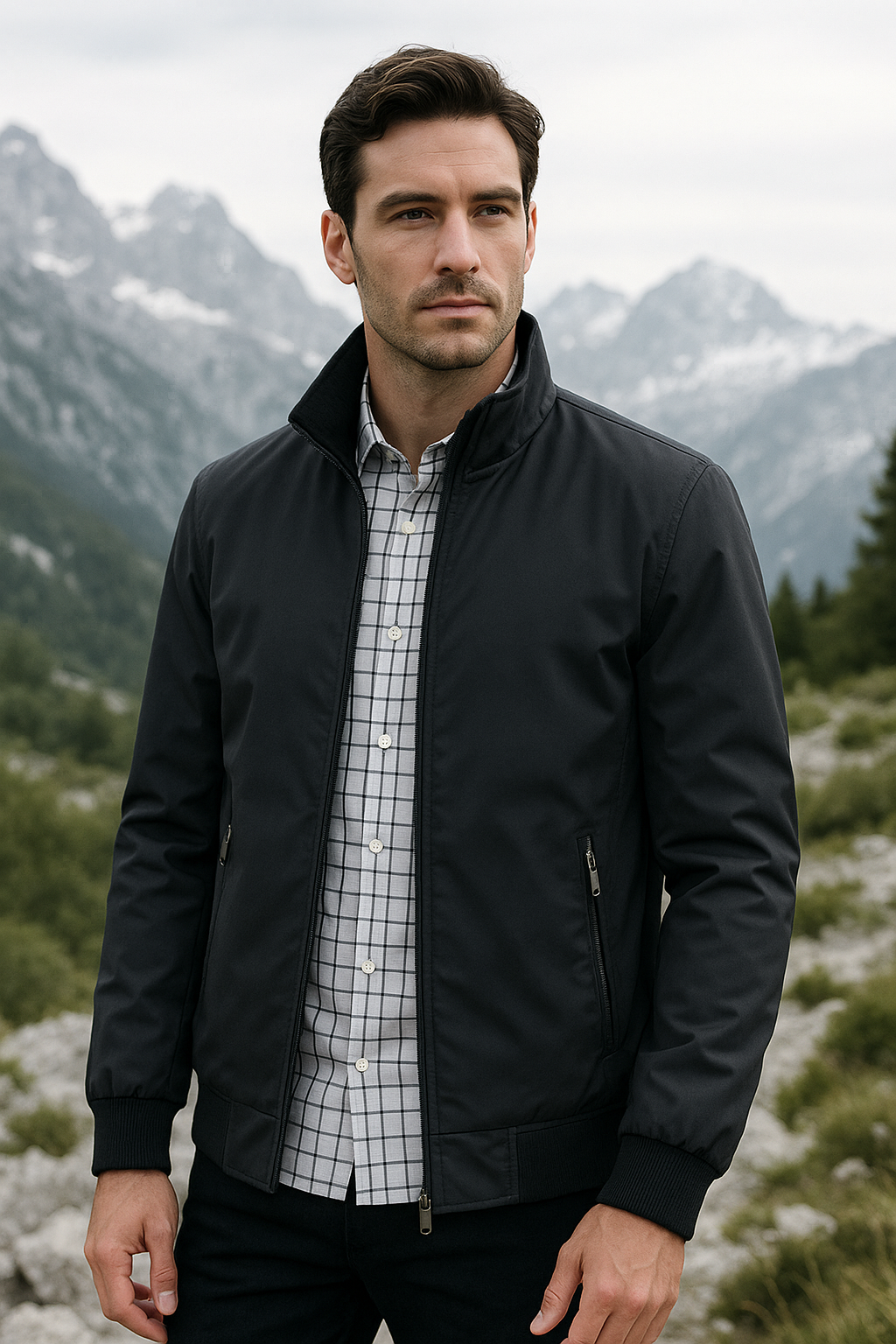 Lightweight Zip-Up Casual Jacket for Men | Jameson