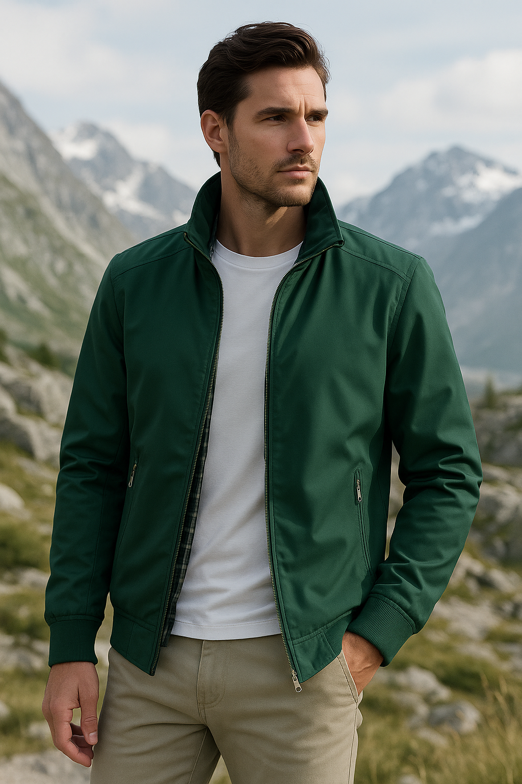 Lightweight Zip-Up Casual Jacket for Men | Jameson