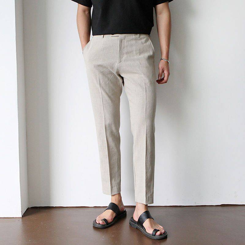 Lino | Men's Linen Straight-Leg Trousers 2