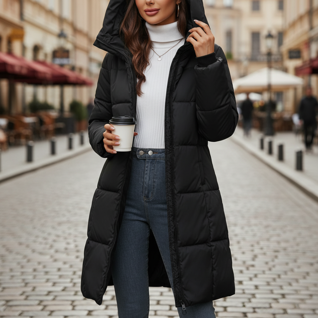 Long Down Jacket Warm Style For Women | Kylara 1